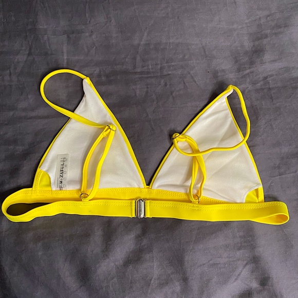 Zaful Yellow Bikini Top - Size Medium - Picture 2 of 3